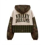 Valley Dreams Camo & Plaid Panel Zip-Up Hoodie