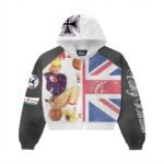 Valley Dreams Union Jack & Basketball Graphic Hoodie