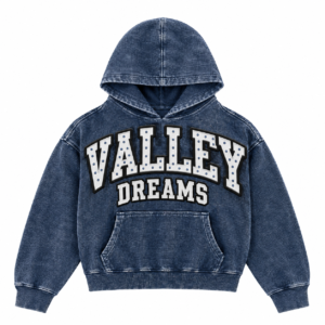 Valley Dreams Denim Varsity Hoodie