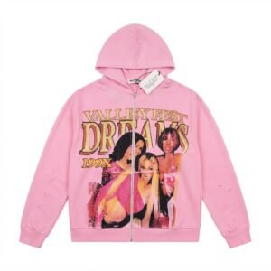 Valley Dreams Zip Up Hoodie Pink