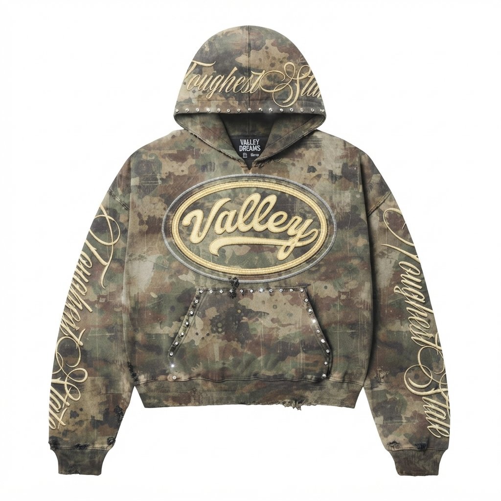 Valley Dreams Toughest State Camo Hoodie Valley Dreams Toughest State Camo Hoodie