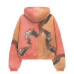 Valley Dreams Coral Sunset Zip-Up Hoodie