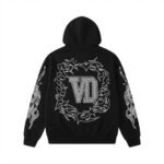 Valley Dreams Liberty Rhinestone Black Hoodie